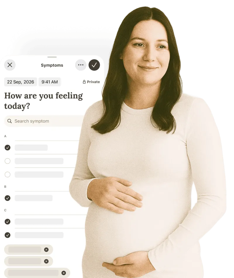 Pregnancy tracking interface