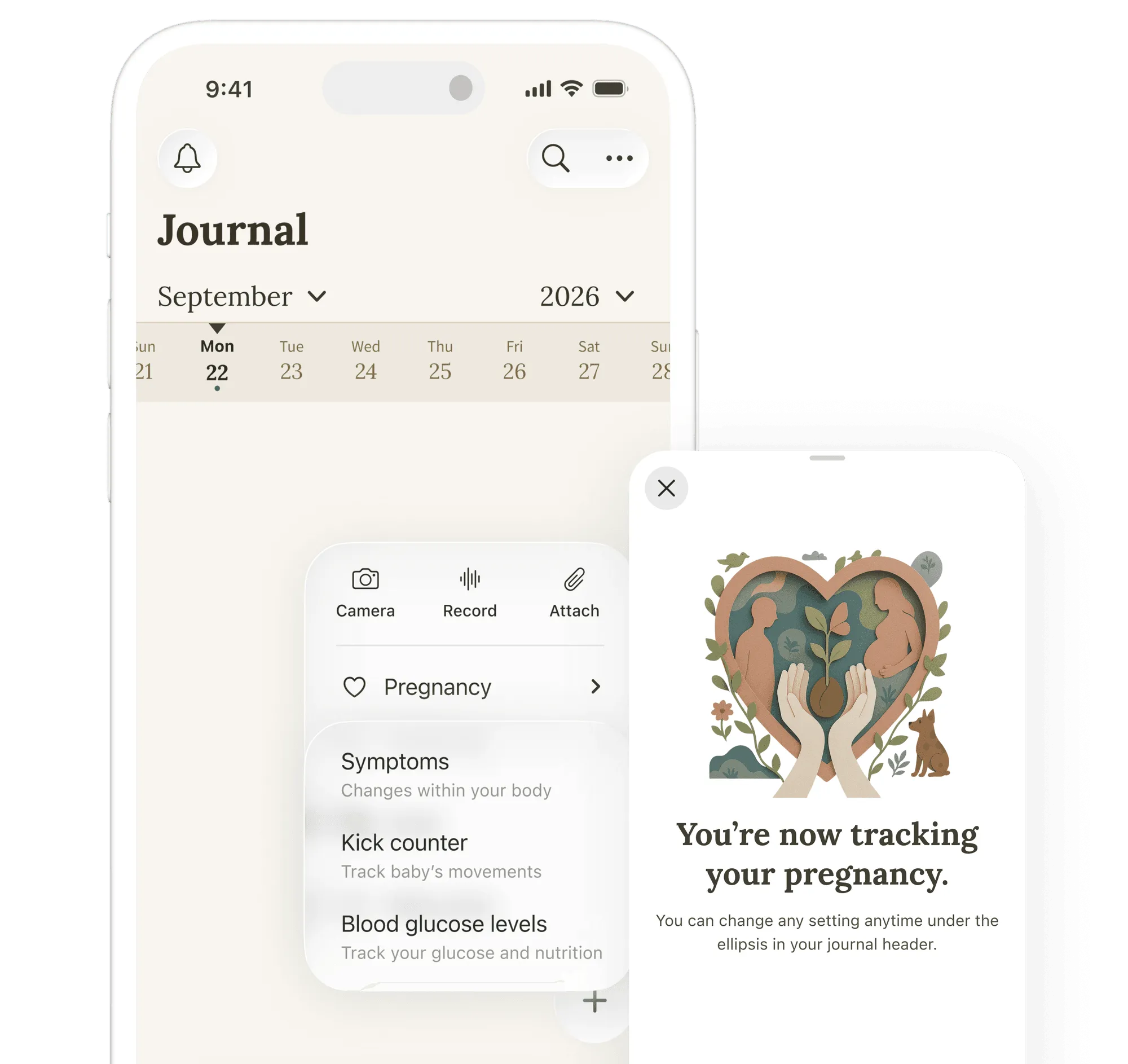 Journal screenshot